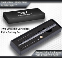 Load image into Gallery viewer, Tactical Pen for Self-Defense with LED Tactical Flashlight + Bottle Opener + Window Breaker
