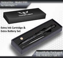 Load image into Gallery viewer, Tactical Pen for Self Defense Tool - Model TF03 with LED Flashlight