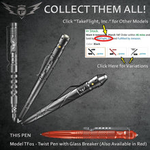 Load image into Gallery viewer, Tactical Pen for Self Defense - Model TF01-Red with Window Glass Breaker