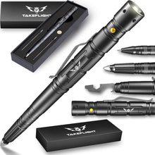 Load image into Gallery viewer, Tactical Pen for Self-Defense with LED Tactical Flashlight + Bottle Opener + Window Breaker