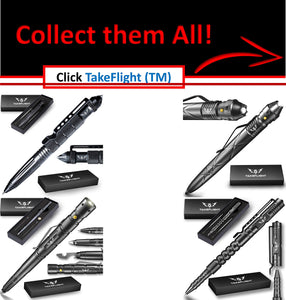 Tactical Pen for Self Defense - Model TF01-BC with Removable Cap and Glass Breaker