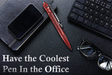 Load image into Gallery viewer, Tactical Pen for Self Defense - Model TF01-Red with Window Glass Breaker