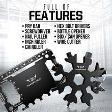 Load image into Gallery viewer, Snowflake Multitool Gift Set with FREE Credit Card Multitool