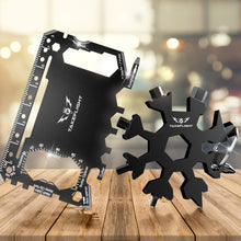Load image into Gallery viewer, Snowflake Multitool Gift Set with FREE Credit Card Multitool