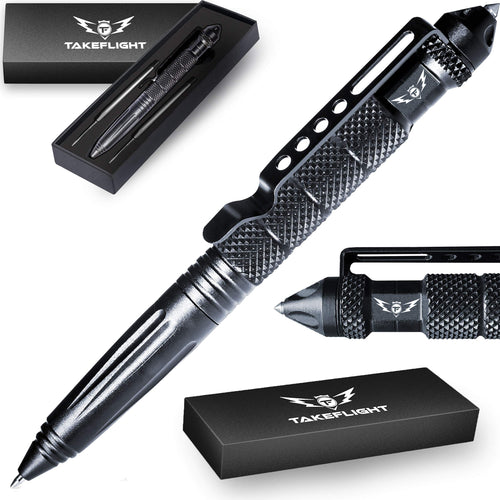 Tactical Pen for Self Defense - Model TF01-Black with Window Breaker